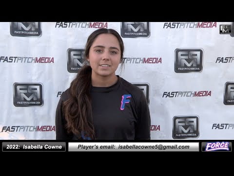 Cover image for softball skills video for player Isabella Cowne. sn-27