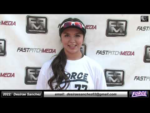 Cover image for softball skills video for player Desirae Sanchez. sn-581