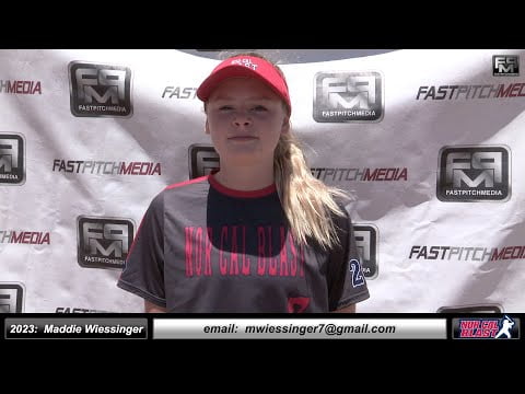 Cover image for softball skills video for player Maddie Wiessinger. sn-251