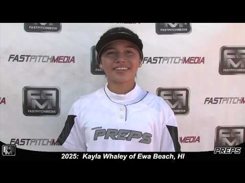 Cover image for softball skills video for player Kayla Whaley. sn-1092