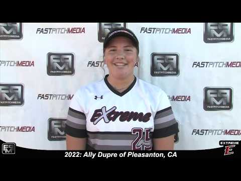 Cover image for softball skills video for player Ally Dupre. sn-1215