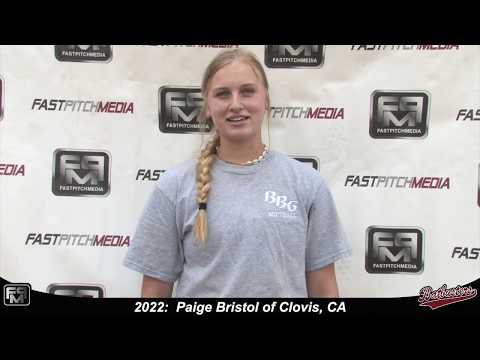 Cover image for softball skills video for player Paige Bristol. sn-927