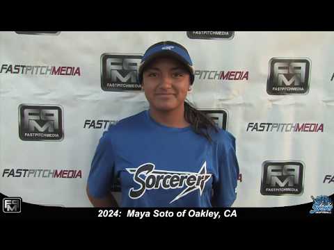 Cover image for softball skills video for player Maya Soto. sn-1106